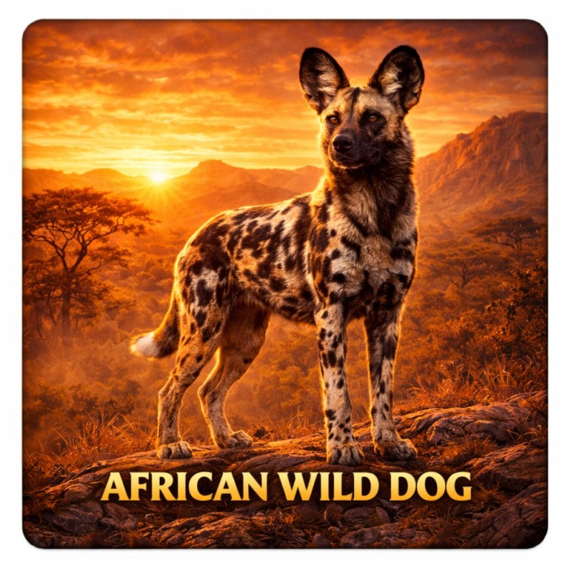 Fridge Magnet :African Wild Dog