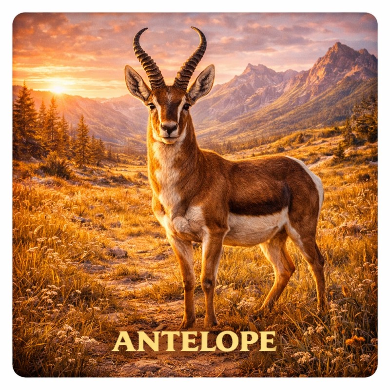 Fridge Magnet :Antelope