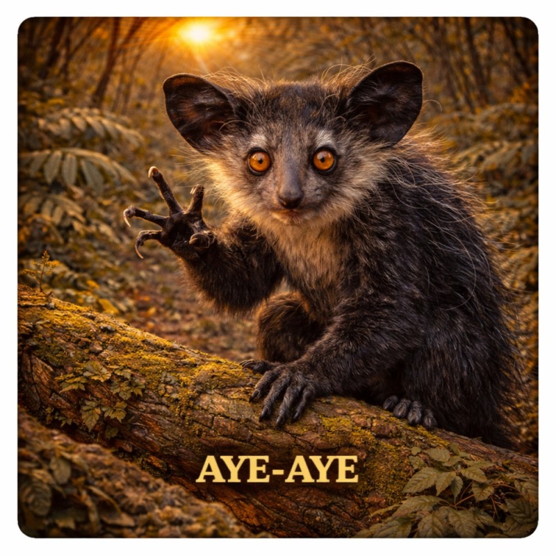 Fridge Magnet :Aye-Aye