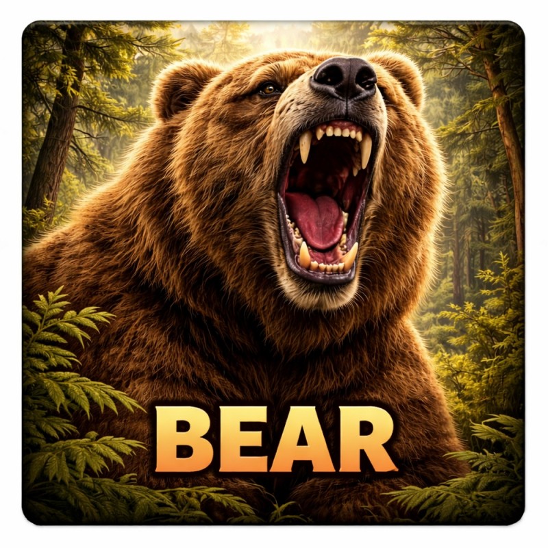 Fridge Magnet :Bear
