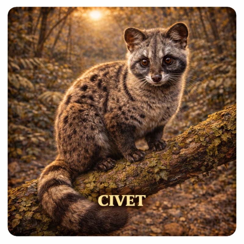 Fridge Magnet :Civet