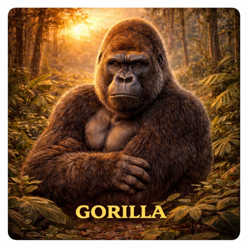 Fridge Magnet :Gorilla