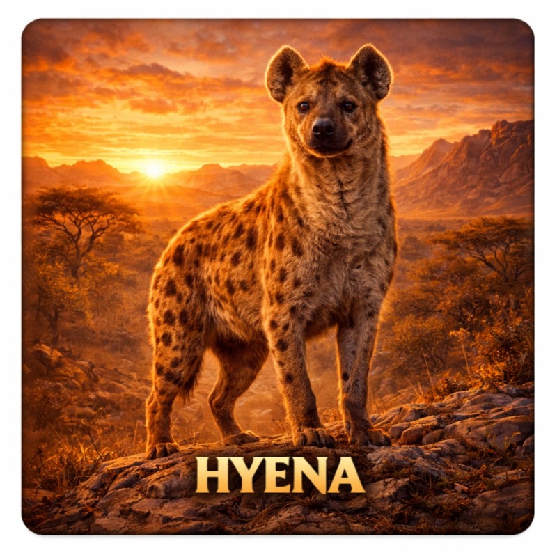 Fridge Magnet :Hyena