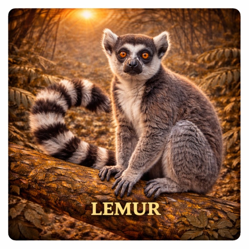 Fridge Magnet :Lemur