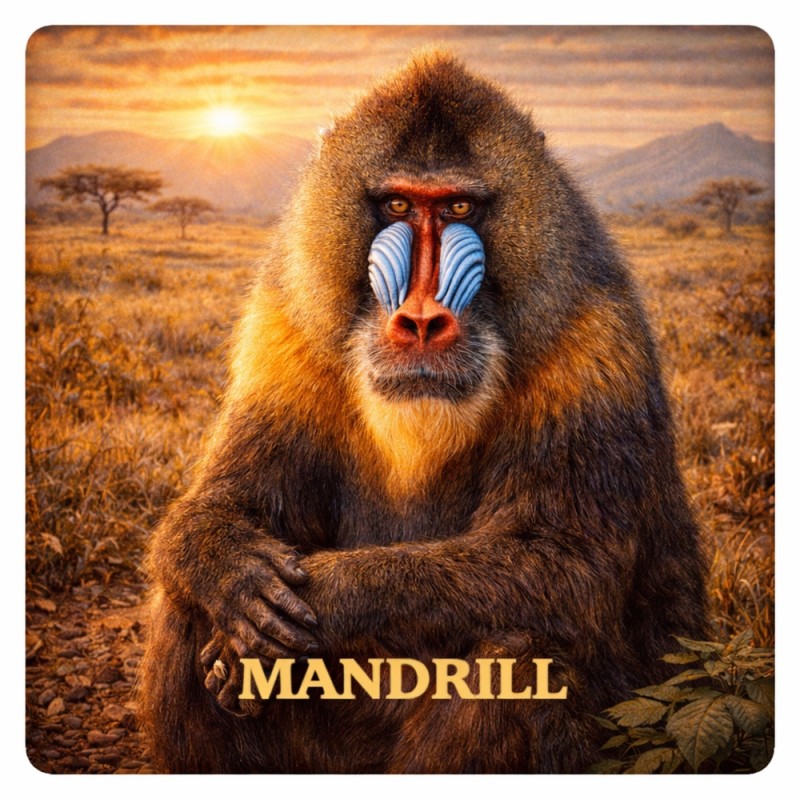 Fridge Magnet :Mandril