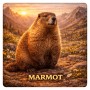 Fridge Magnet :Marmot