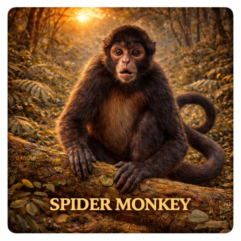 Fridge Magnet :Spider Monkey