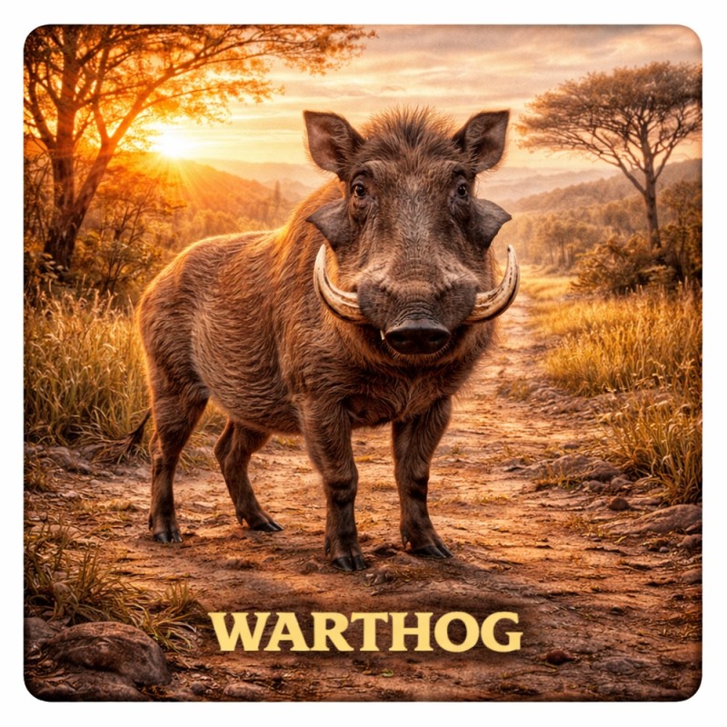 Fridge Magnet :Warthhog