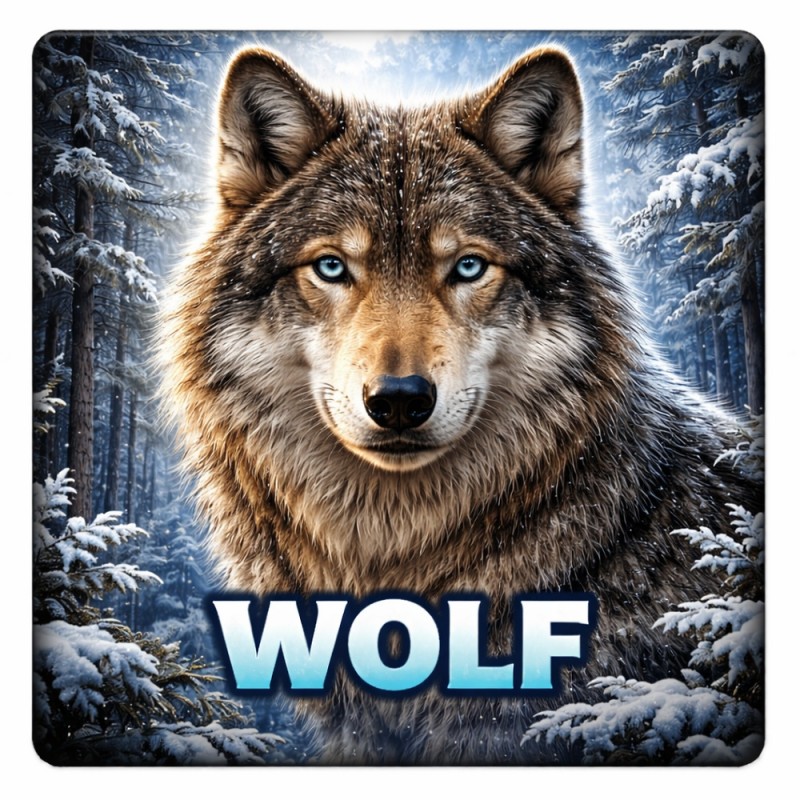 Fridge Magnet :Wolf