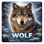 Fridge Magnet :Wolf