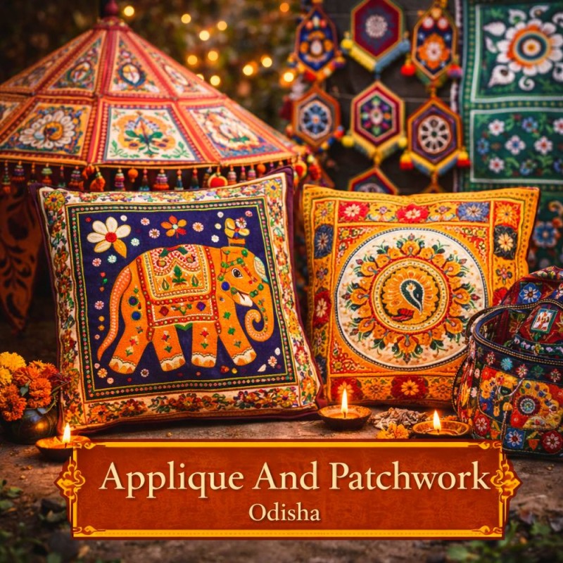 Fridge Magnet :Applique And Patchwork