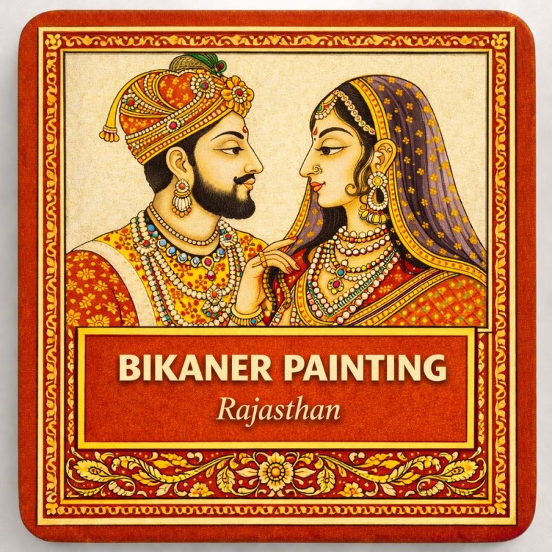 Fridge Magnet :Bikaner Painting