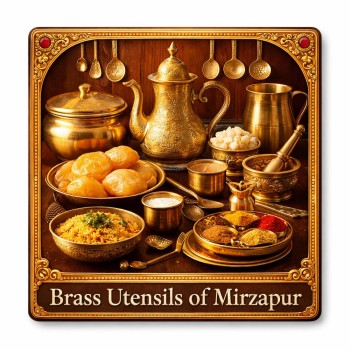 Fridge Magnet :Brass Utensils of Mirzapur