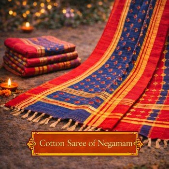 Fridge Magnet :Cotton Saree of Negamam