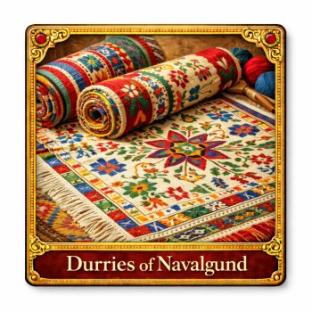 Fridge Magnet :Durries of Navalgund