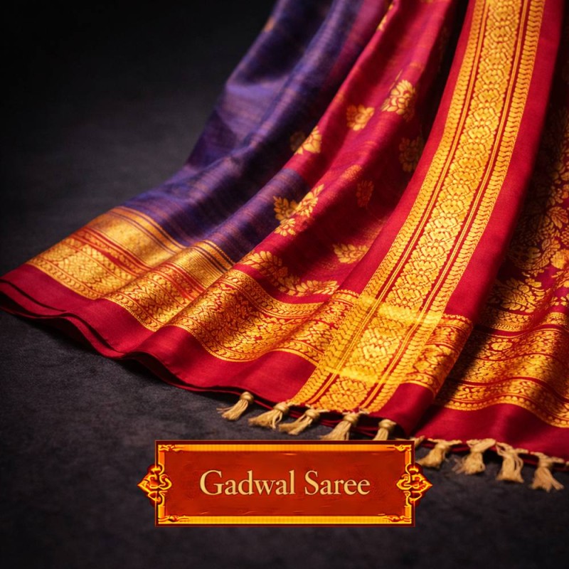 Fridge Magnet :Gadwal Sarees