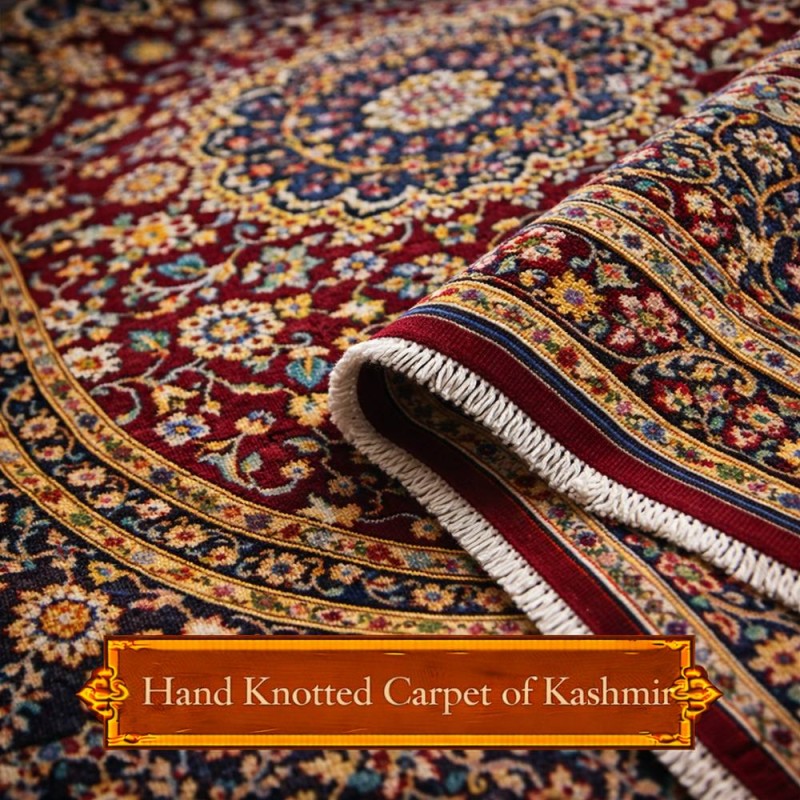 Hand Knotted Carpet of Kashmiri