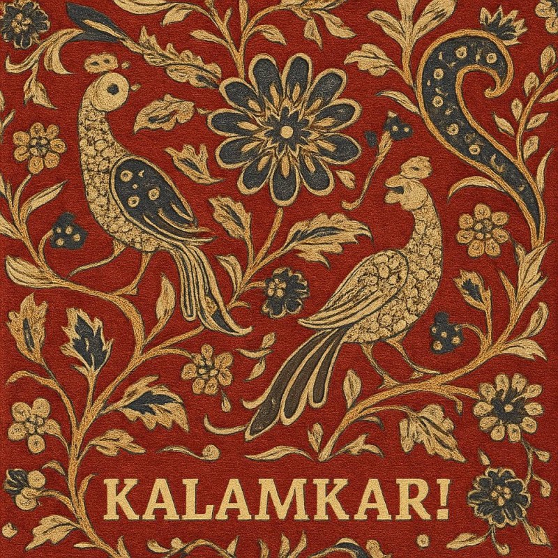 Fridge Magnet :Kalamkari Durries
