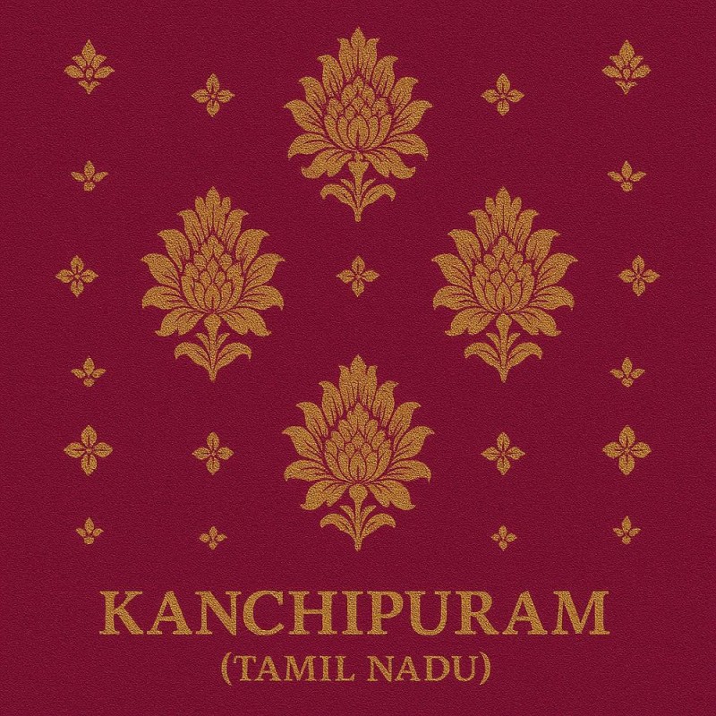 Fridge Magnet :Kancheepuram Silk