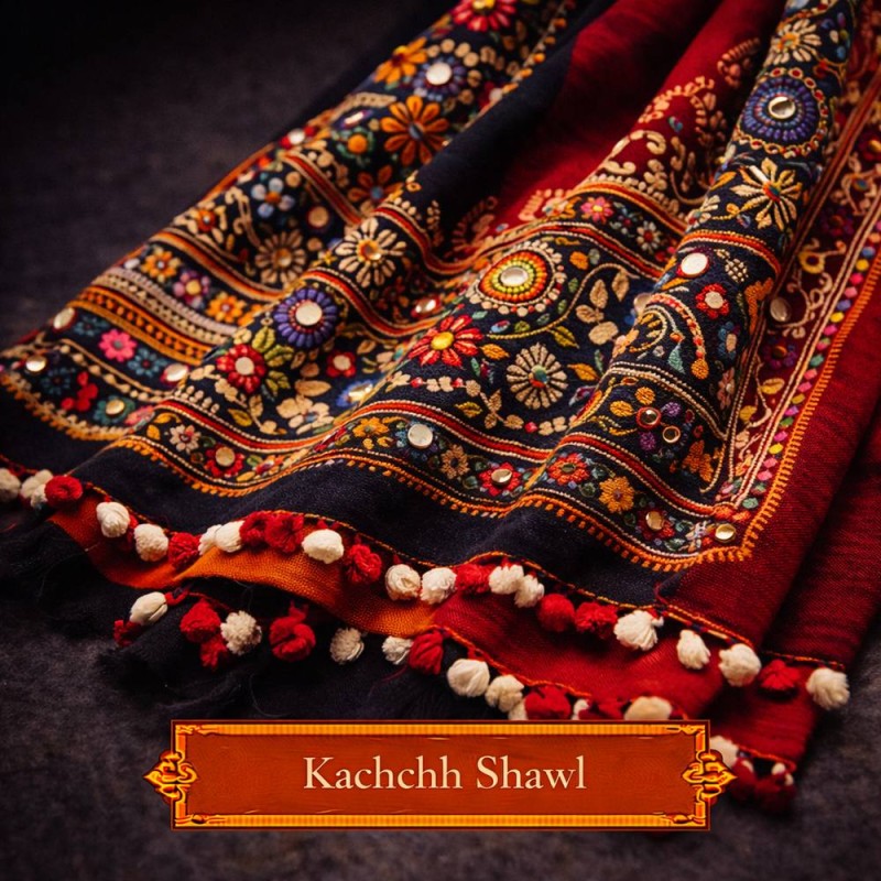 Fridge Magnet :Kachchh Shawl