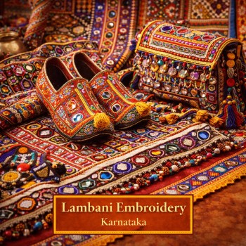 Fridge Magnet :Lambani Embroidery