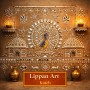 Fridge Magnet :Lippan Art: The Traditional Mud and Mirror Work of Kutch