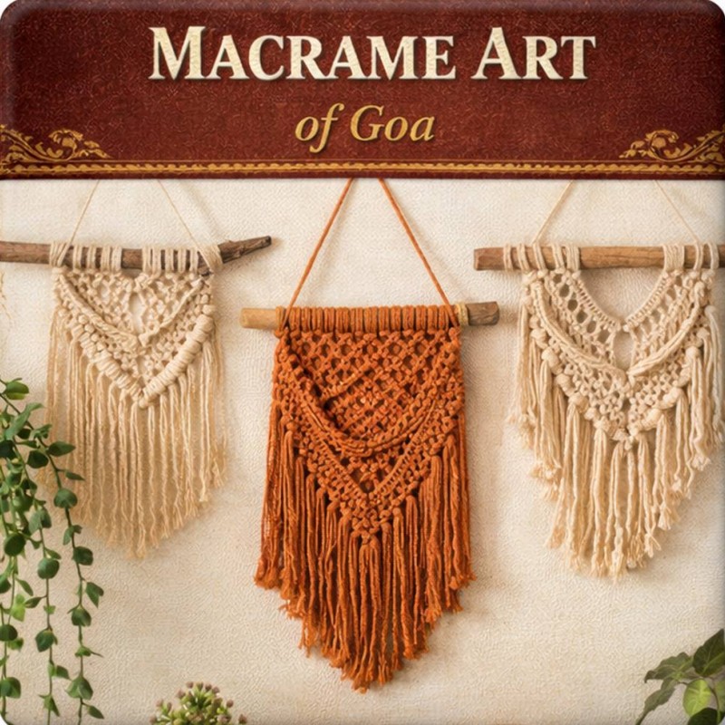 Fridge Magnet :Mecrame Art of Goa