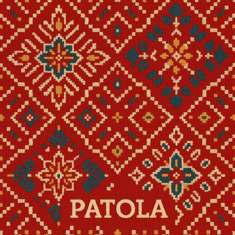 Fridge Magnet :Patola of Rajkot