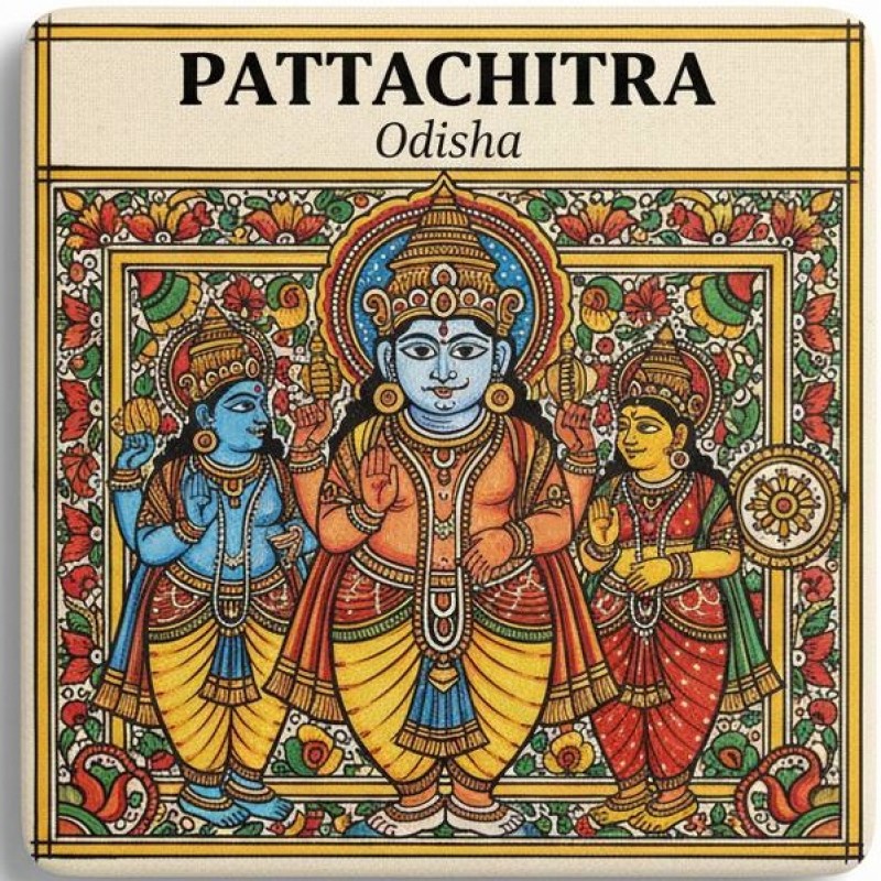 Fridge Magnet :Pattachitra of Odisha