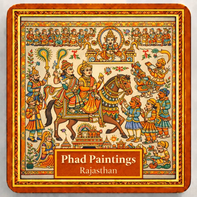 Fridge Magnet :Phad Painitng