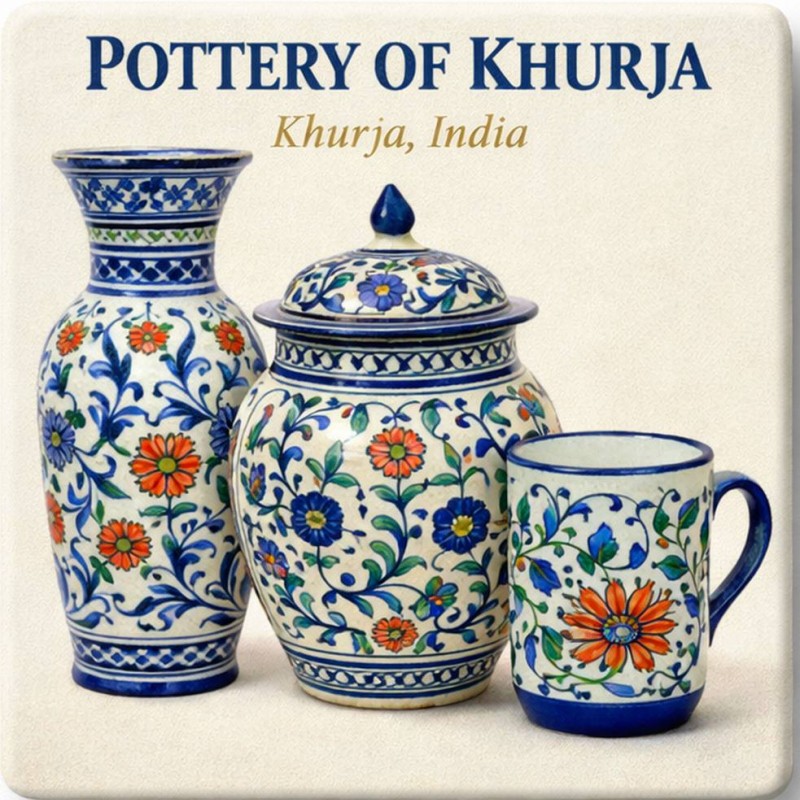 Fridge Magnet :Ceramic Pottery of khurja