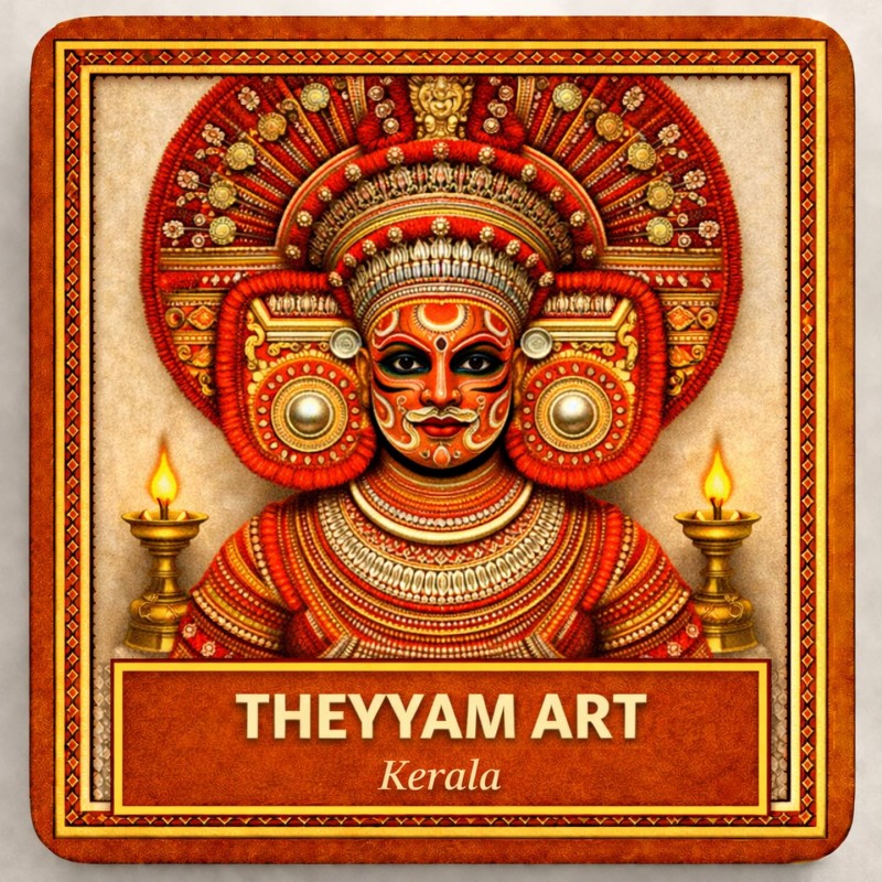 Fridge Magnet :Theyyam Art