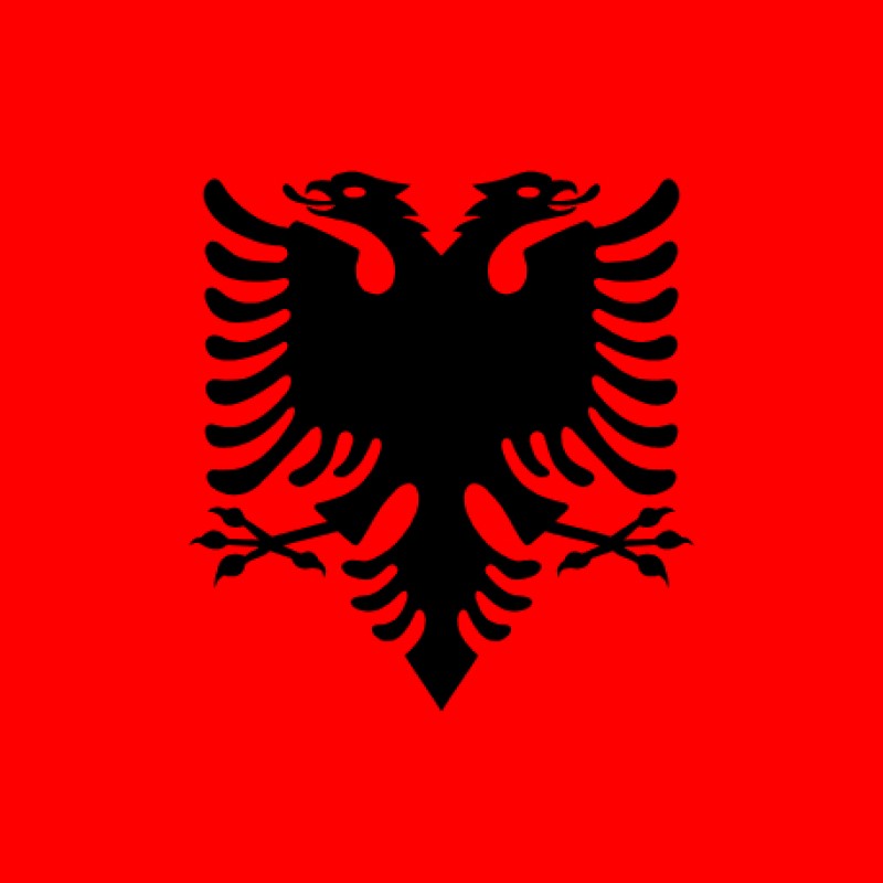 Fridge Magnet :Flag of Albania