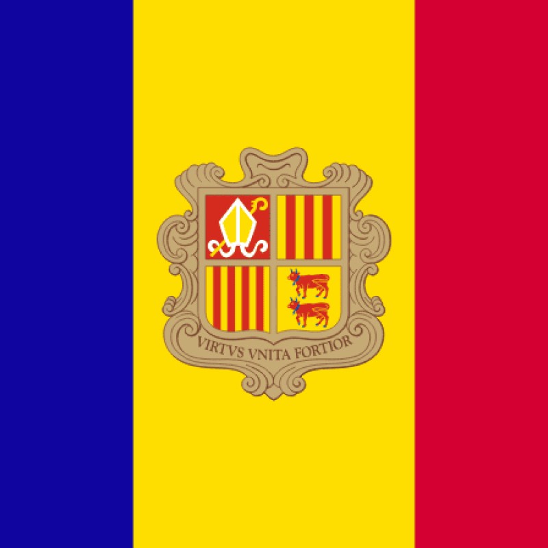 Fridge Magnet :Flag of Andorra