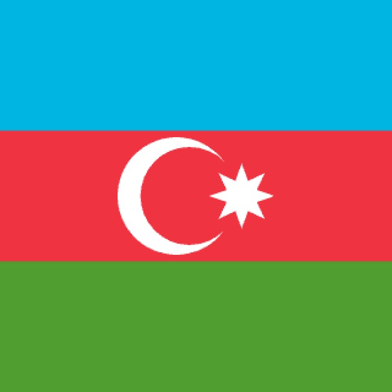 Fridge Magnet :Flag of Azerbaijan
