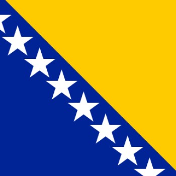 Fridge Magnet :Flag of Bosnia and Herzegovina