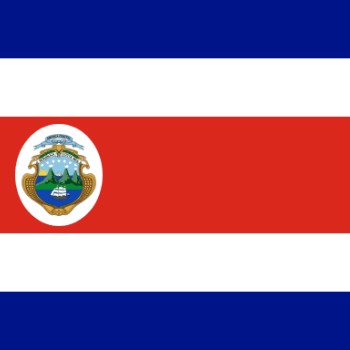Fridge Magnet :Flag of Costa Rica