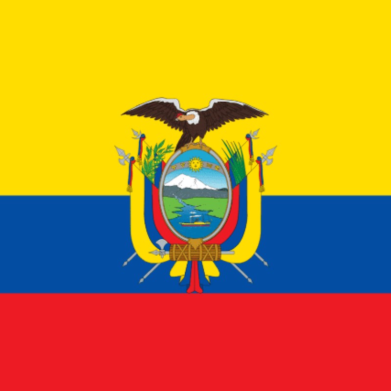 Fridge Magnet :Flag of Ecuador