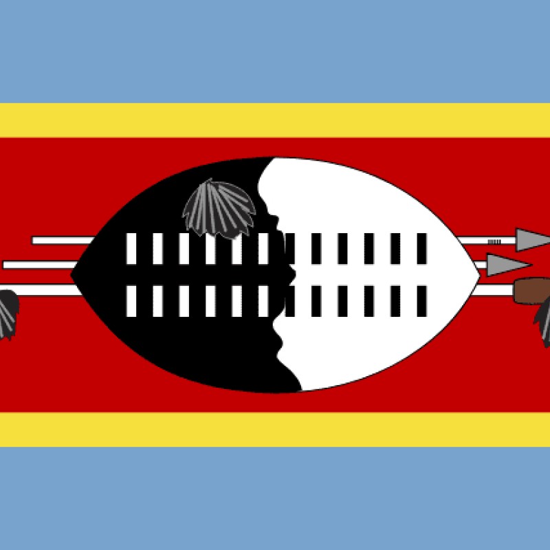 Fridge Magnet :Flag of Eswatini