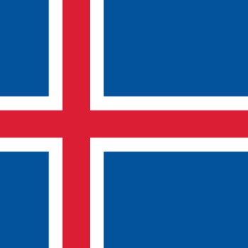 Fridge Magnet :Flag of Iceland