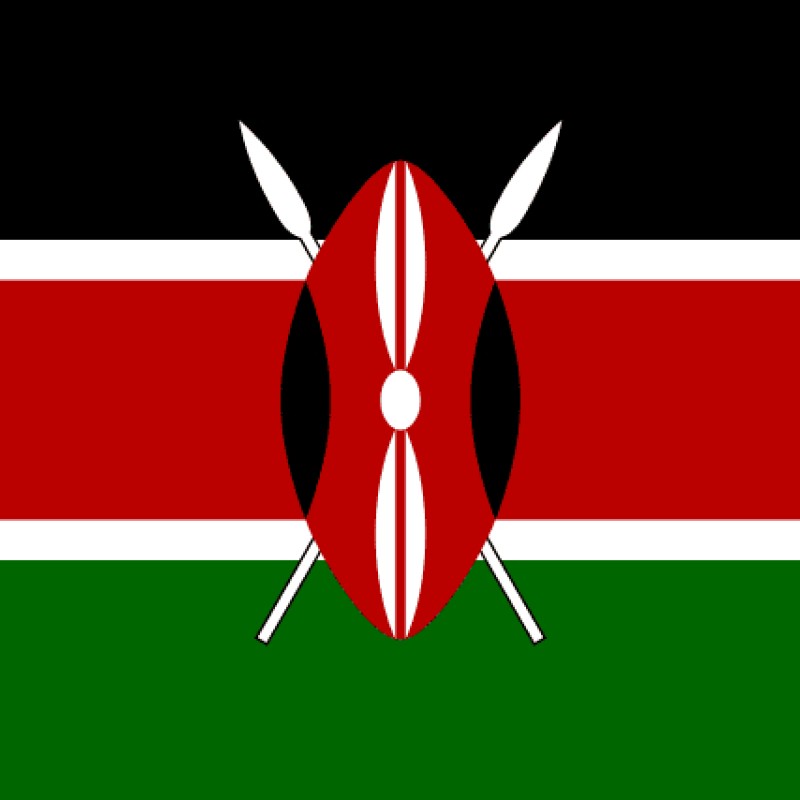 Fridge Magnet :Flag of Kenya