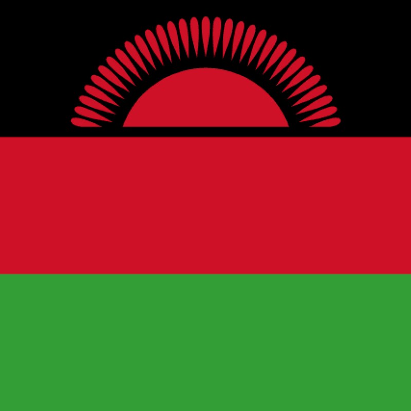 Fridge Magnet :Flag of Malawi