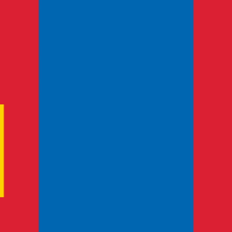 Fridge Magnet :Flag of Mongolia
