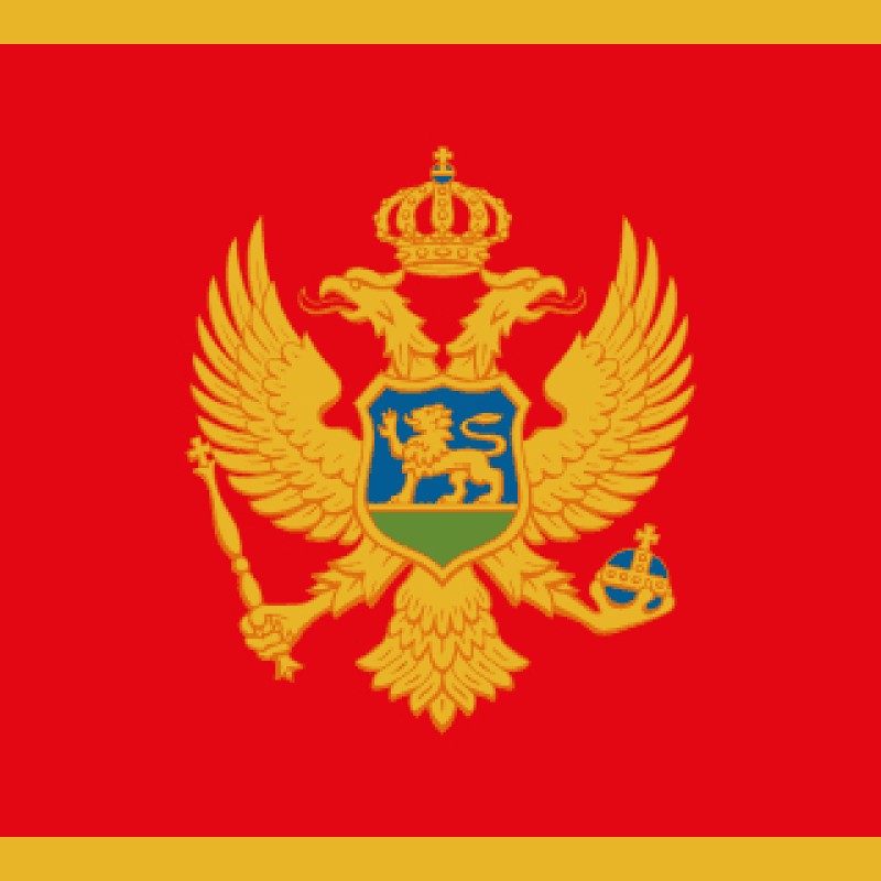 Fridge Magnet :Flag of Montenegro