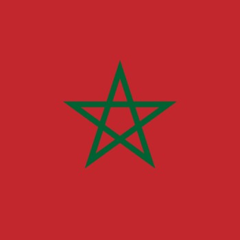 Fridge Magnet :Flag of Morocco