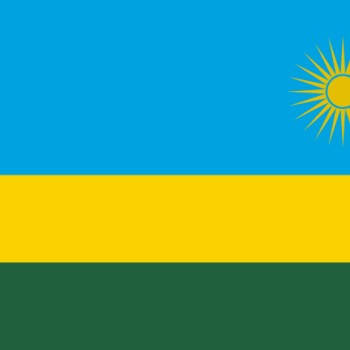 Fridge Magnet :Flag of Rwanda