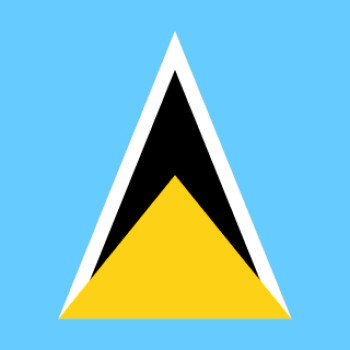 Fridge Magnet :Flag of Saint Lucia