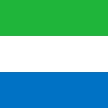 Fridge Magnet :Flag of Sierra Leone