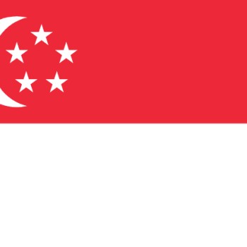 Fridge Magnet :Flag of Singapore