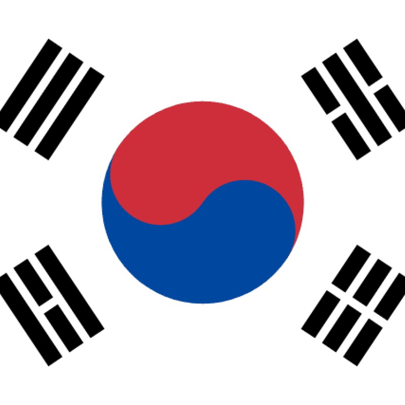 Fridge Magnet :Flag of South Korea